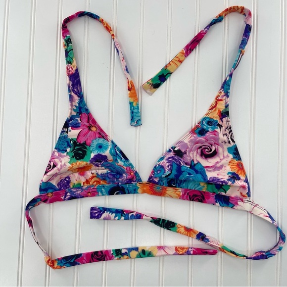 CANDIE'S Y2K Floral Drawstring 2 Piece String Twee Bikini Set Size XL - Picture 8 of 11